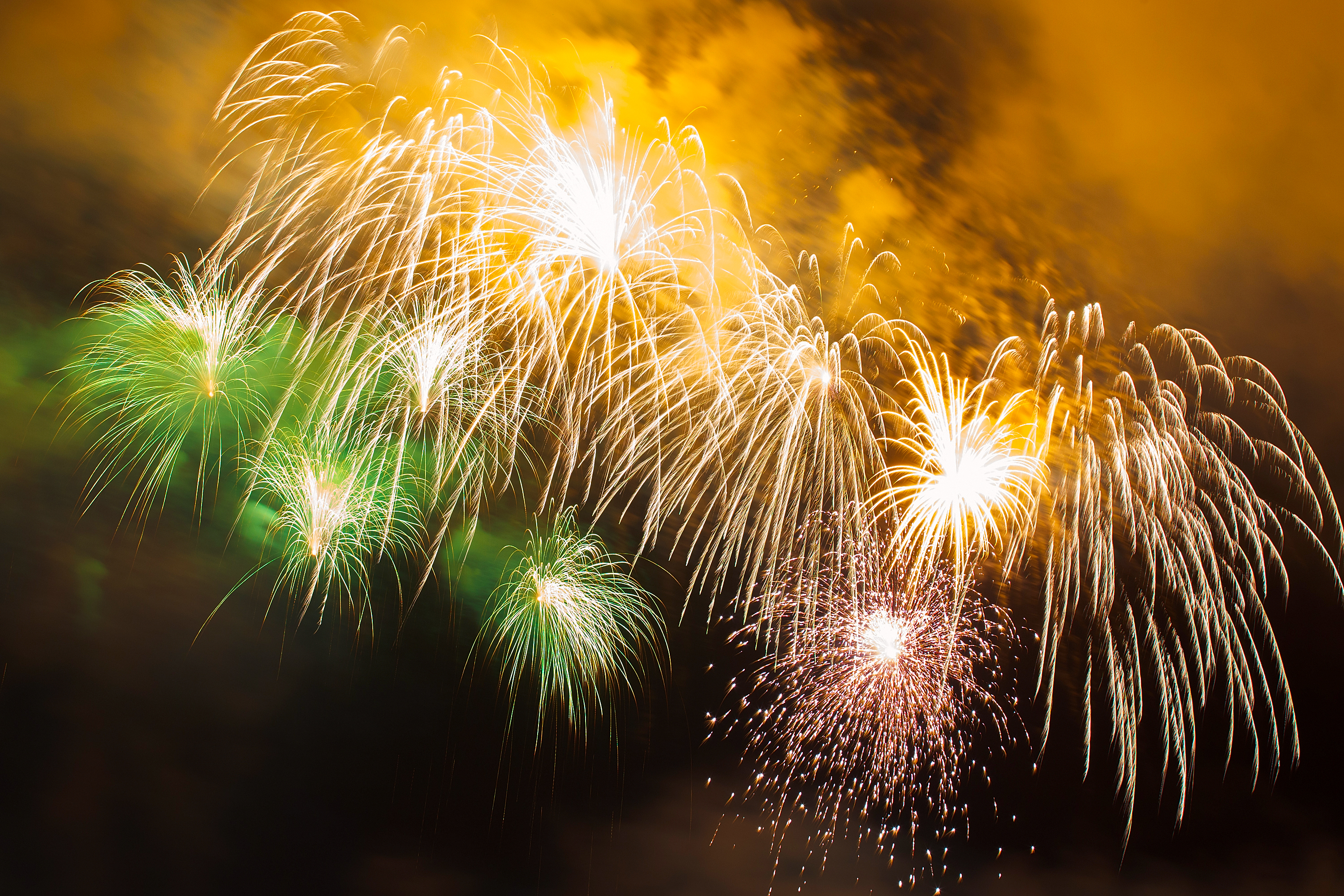 Beautiful fireworks, Crimea