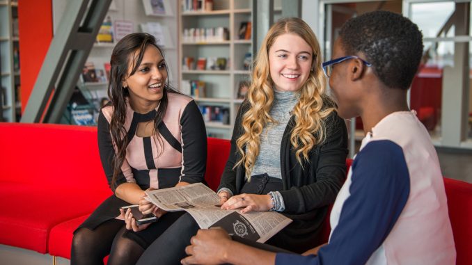 Students chatting