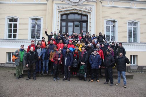 MBA group photo at their Outdoor Day