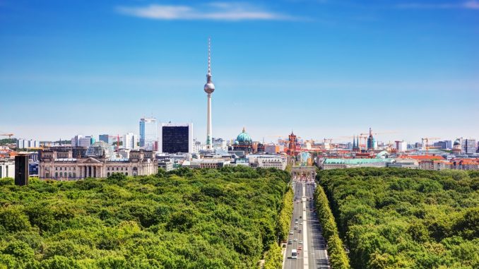 View of Tiergarten in Berlin