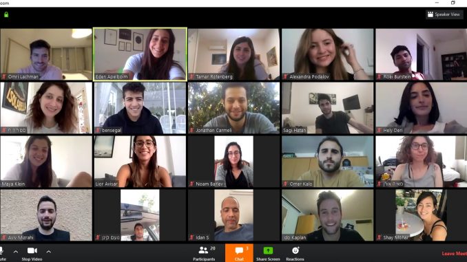 team meeting via Zoom