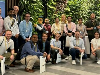 A group photo of PTMBA students at Bosch during the IFS in Tokyo